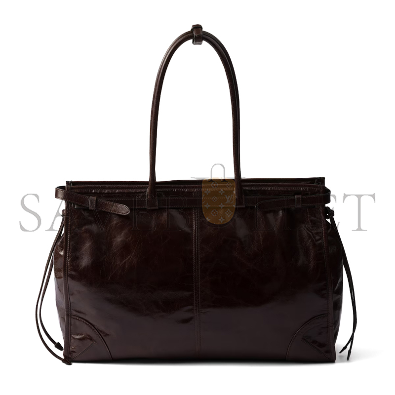 PRADA BONNIE EXTRA LARGE LEATHER HANDBAG 1BA439_2CYR (42*30*12cm) PRADA BONNIE EXTRA LARGE LEATHER HANDBAG 1BA439_2CYR (42*30*12cm)
